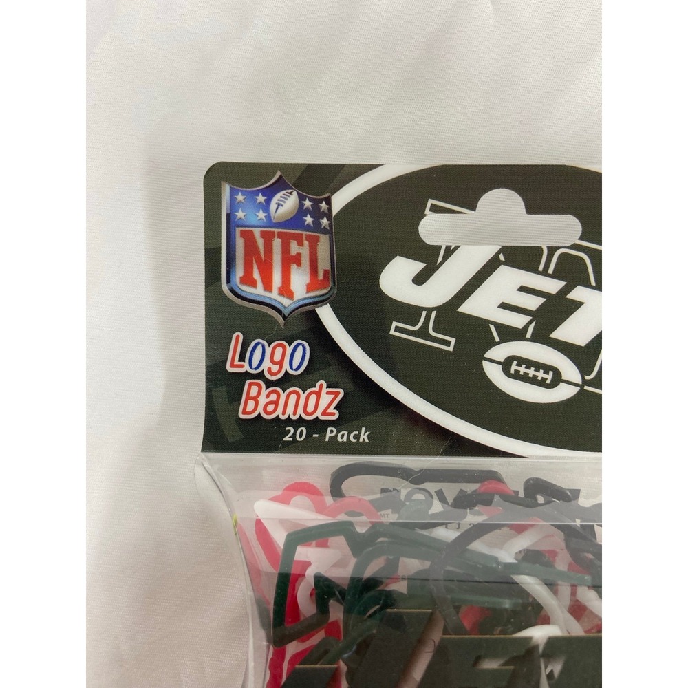 NEW NFL Logo Bandz New York Jets football rubber bands bracelets collection pack - Picture 2 of 5